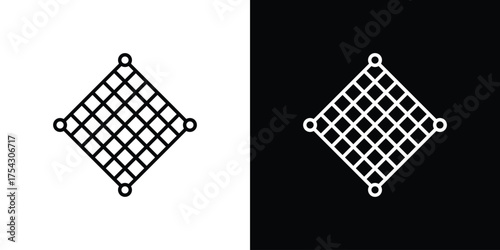 Mosquito net icon vector illustration. editable stroke icon.