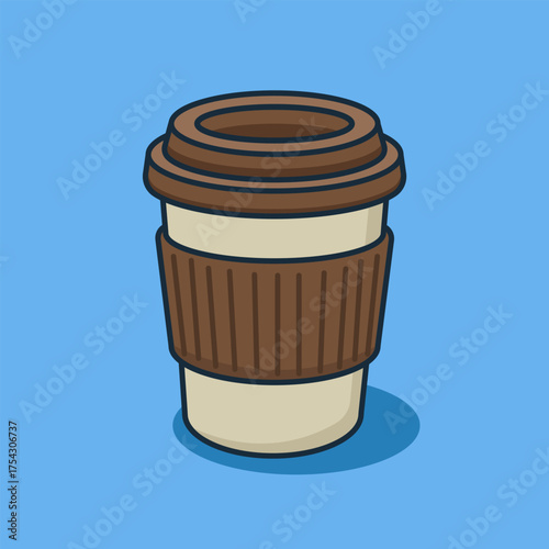 Coffee Cup To-Go Vector Illustration