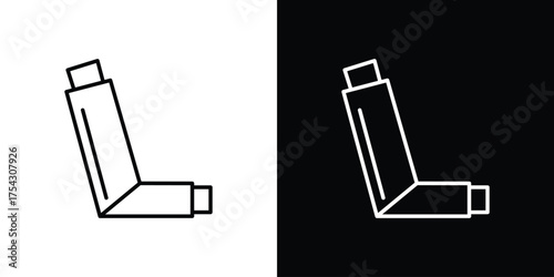 Inhaler icon vector illustration. editable stroke icon.