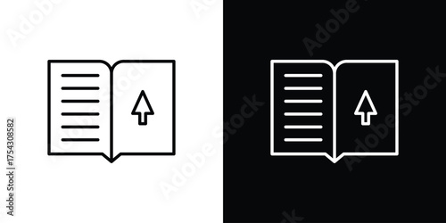 Guide icon vector illustration. editable stroke icon.