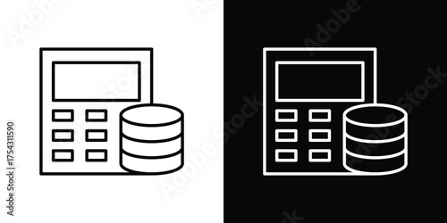 Budget icon vector illustration. editable stroke icon.