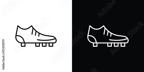 Boot icon vector illustration. editable stroke icon.