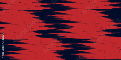 Red halftone dots blue color pattern gradient grunge texture background. Dot pop art comic sport style vector illustration