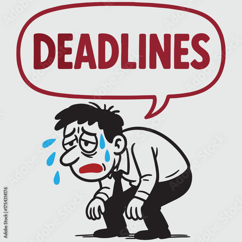 Overwhelmed by Deadlines Design