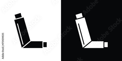 Inhaler icon glyph vector Illustration