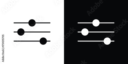 Filter Button icon glyph vector Illustration