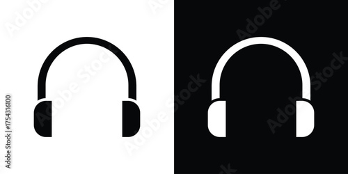 Ear muffs icon glyph vector Illustration