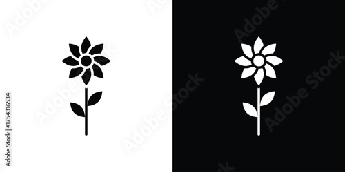 Daffodil Flower icon glyph vector Illustration
