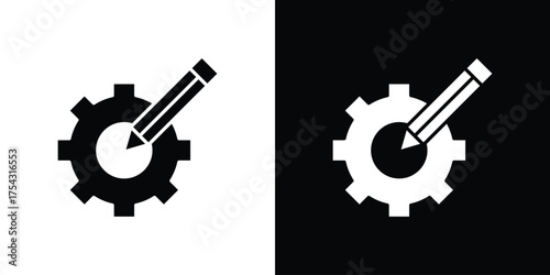 Customizefor banner and glyph vector Illustrationaging design Vector illustrationsntings icon glyph vector Illustration