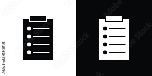 Clipboard icon glyph vector Illustration