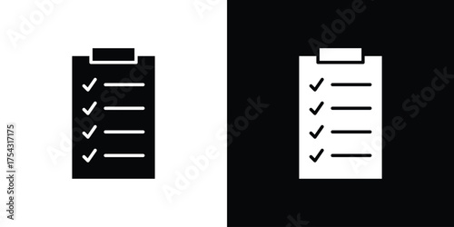 Clipboard icon glyph vector Illustration