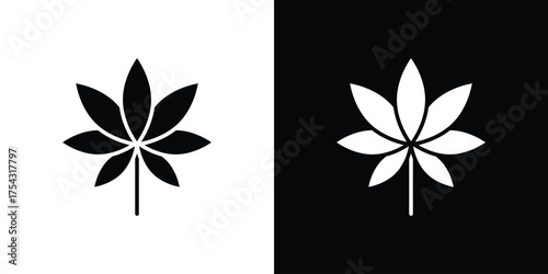 Cannabis icon glyph vector Illustration
