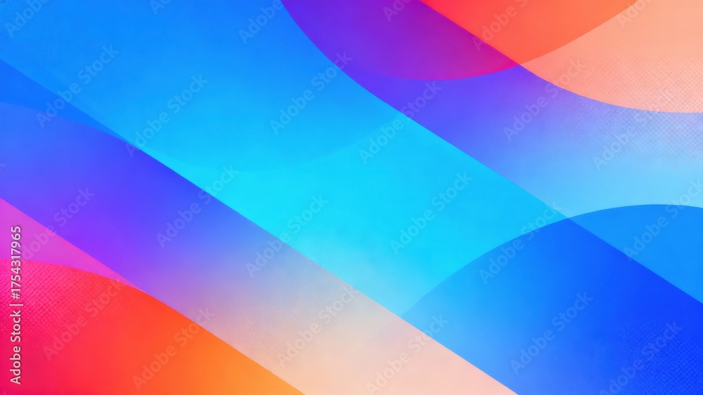Obraz premium Vibrant abstract background features intersecting bands of gradient color with subtle texture
