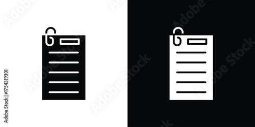 Assignment icon glyph vector Illustration