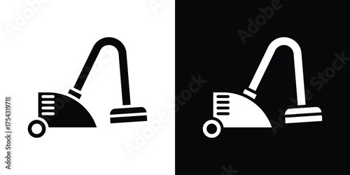 Vacuum cleaner icon glyph vector Illustration