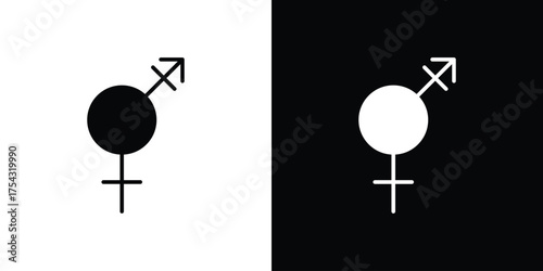 Transgender icon glyph vector Illustration
