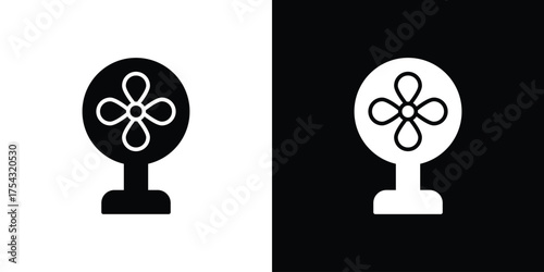 Table Fan icon glyph vector Illustration