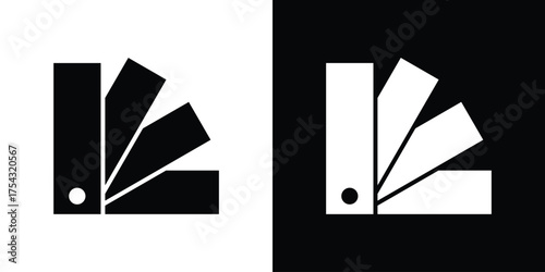 Swatchbook icon glyph vector Illustration