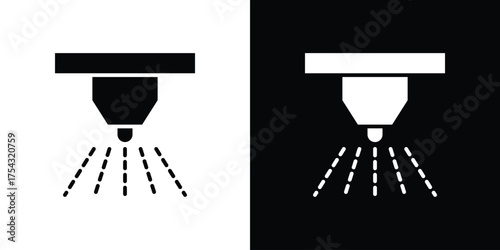 Sprinkler icon glyph vector Illustration
