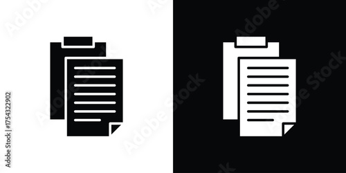 Paste icon glyph vector Illustration