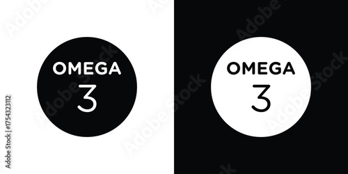 Omega icon glyph vector Illustration