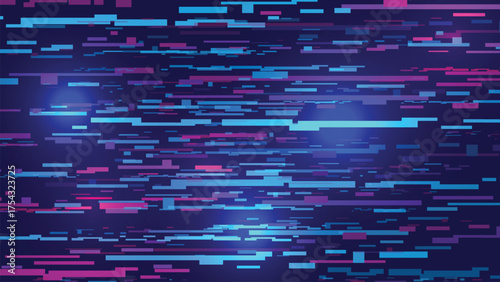 Glitched Data Grid Technology Futuristic Background