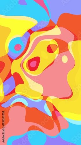 Vertical colorful abstract motion background
