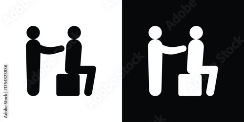 Massage icon glyph vector Illustration