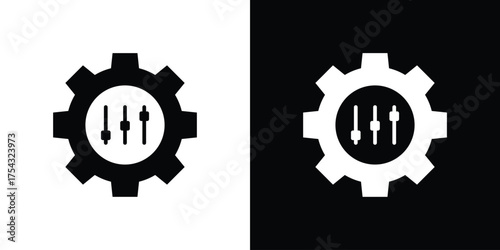Mass customization icon glyph vector Illustration