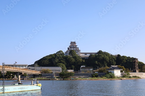 A Japanese castle : Karatsu-jo Castle in Karatsu City in Saga Prefecture in Kyushu