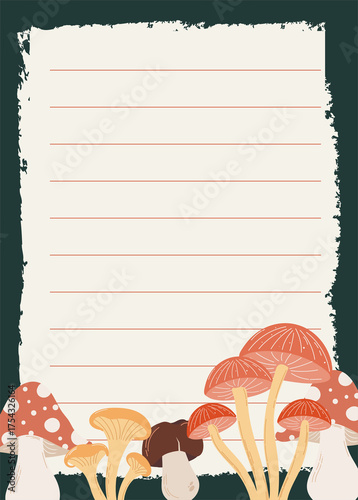 Fall Mushroom & Leaf Notepads