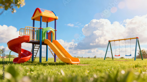 Fototapeta Naklejka Na Ścianę i Meble -  children playground in the park