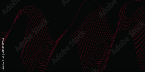 Abstract Minimal Geometric background with triangular bright light with soft shadows as pattern.Beautiful waving line in white background color. Horizontal banner template. Abstract smoke template.