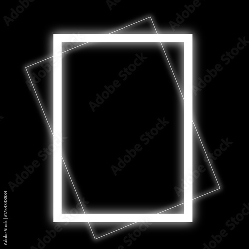Foto Dynamic abstract frame black background
