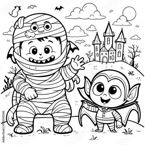 halloween ghost cartoon