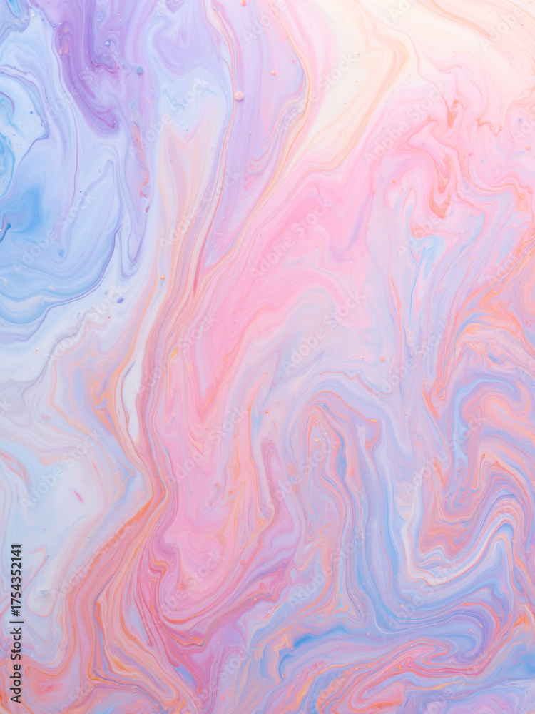 Fototapeta premium Abstract Fluid Ink Marble Background Pastel Minimal Art Trend