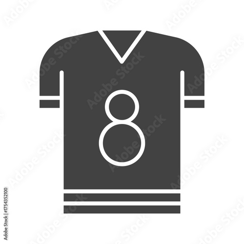 Football Shirt icon vector image. Suitable for mobile apps, web apps and print media.