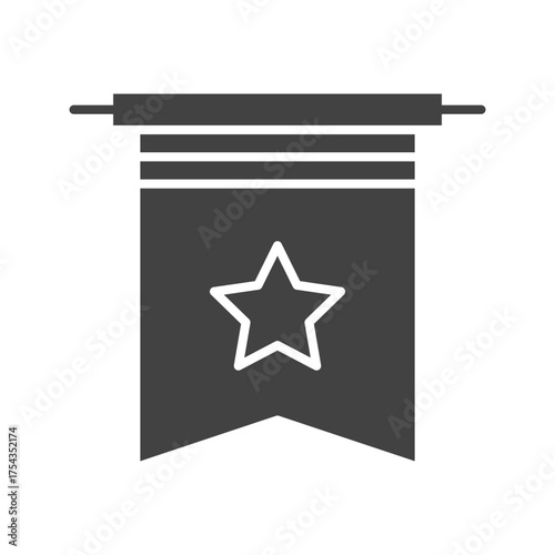 Pennant icon vector image. Suitable for mobile apps, web apps and print media.