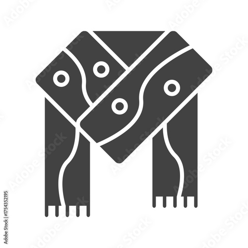 Scarf icon vector image. Suitable for mobile apps, web apps and print media.