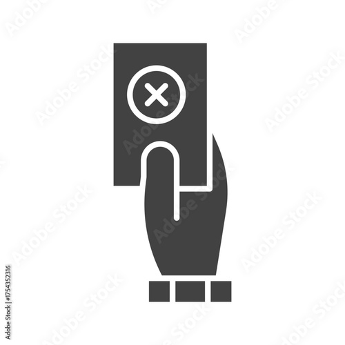 Yellow Card icon vector image. Suitable for mobile apps, web apps and print media.