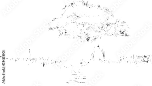 Old vintage grunge texture design. Rough black and white texture vector. 