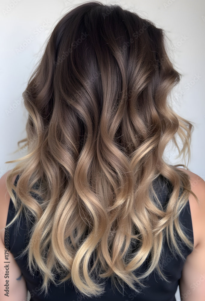 Naklejka premium Brunette to Blonde Ombré
