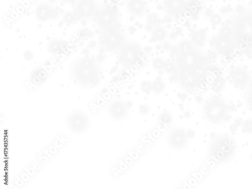 White sparkling confetti floats gently, blending with soft glowing light and creating a bright, festive atmosphere perfect for holiday themes. PNG