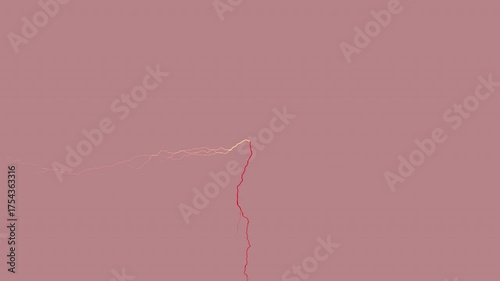  electric lightning animation  storm with glowing flashes abstract thunder energy animation with  grey red  background design in animated HD  video 