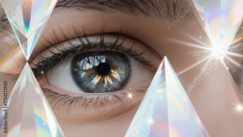Eye of Perception - A Glimpse Through Prismatic Reality.