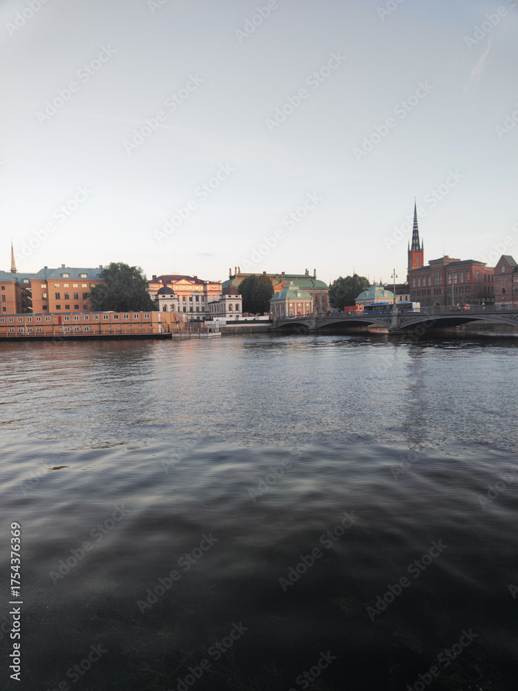 Fototapeta premium Stockholm Sweden seen from the sea