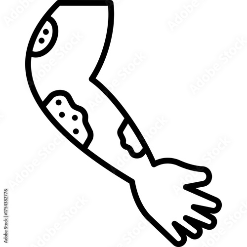 Psoriasis Line Icon