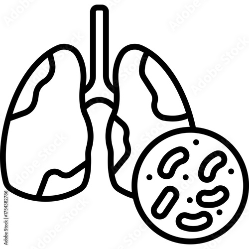 Tuberculosis Line Icon