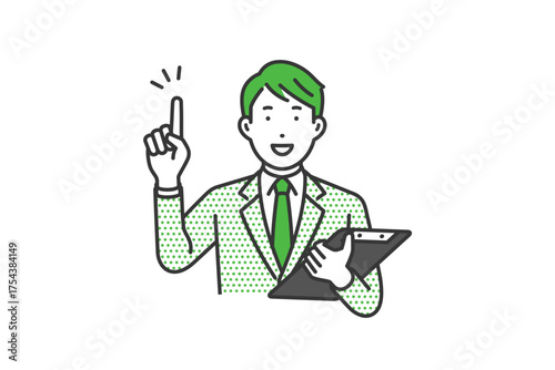 指をさす,スーツ男性2