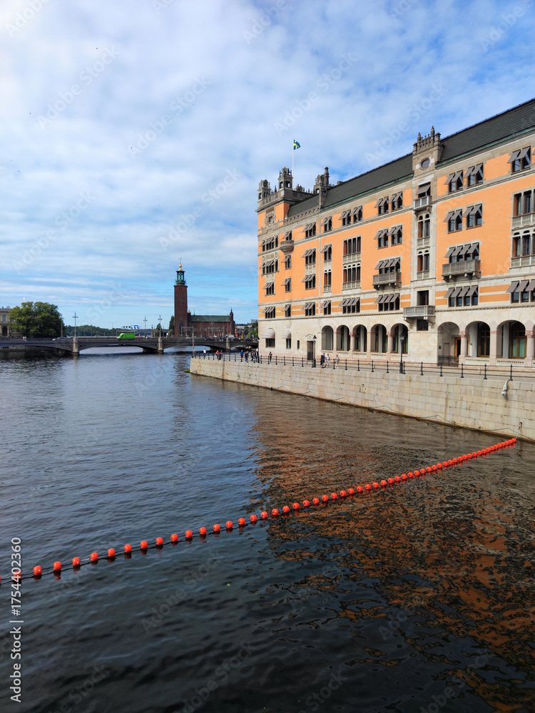 Fototapeta premium Stockholm, Sweden, in bright summer day